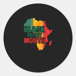 Sticker Rond Black History Month Africa Flag (3)