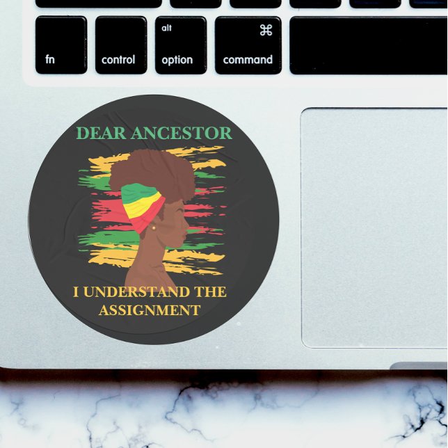 Sticker Rond Black Independence Juneteenth  (Créateur téléchargé)