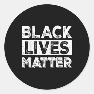 Sticker Rond Black Lives Blm Human Rights Enfants Hommes Femmes