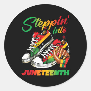 Sticker Rond Black Power Junet1865 Melanin Pride Africaine