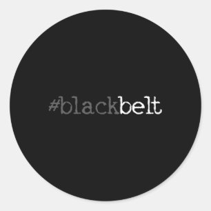 Sticker Rond Blackbelt Karate Taekwondo Martial Arts Cadeau 1