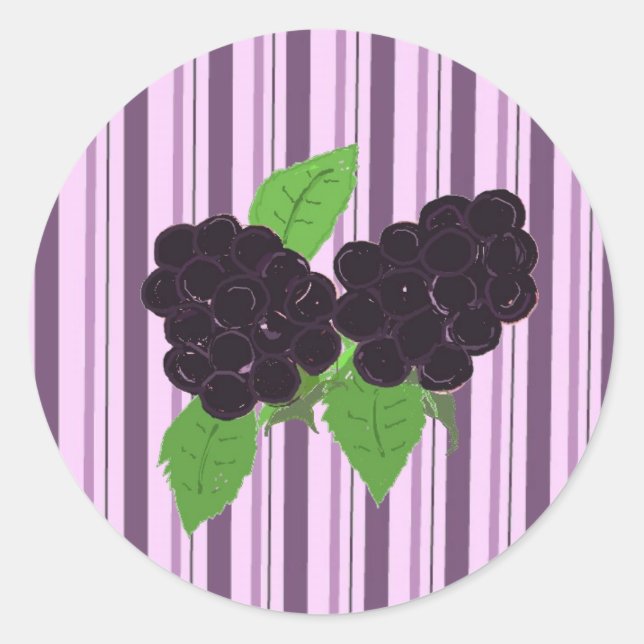 Sticker Rond Blackberry (Devant)
