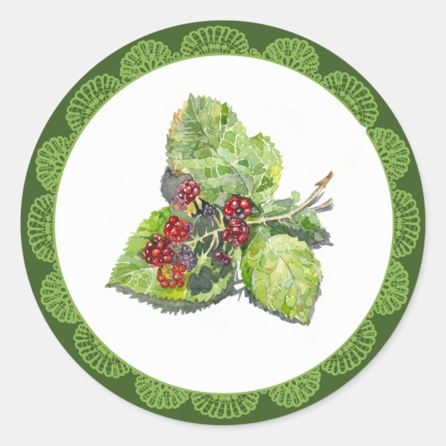 Sticker Rond BlackBerry (Devant)