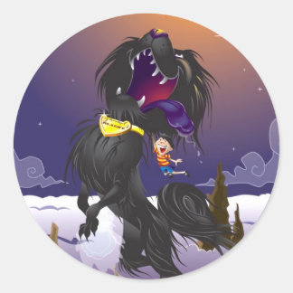 Sticker Rond blackie fireballa