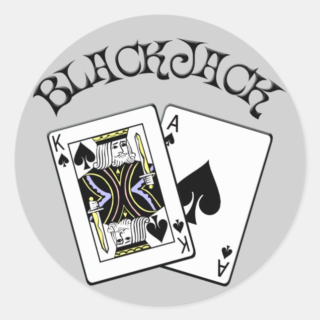 STICKER ROND BLACKJACK (Devant)