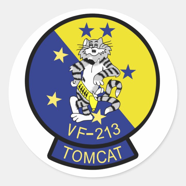 Sticker Rond Blacklions VF-213 (Devant)