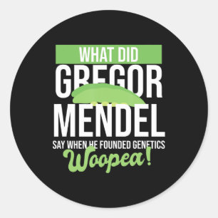 Sticker Rond blague de science professeur de biologie, nerdy hu