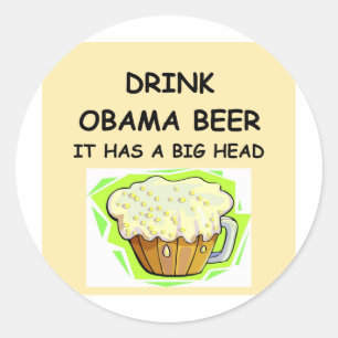 Sticker Rond blagues anti-obama