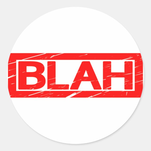 Sticker Rond Blah Timamp (Devant)