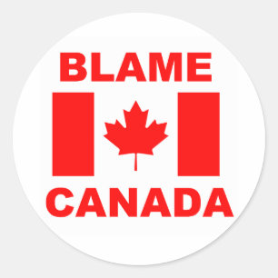 Sticker Rond Blâme Canada