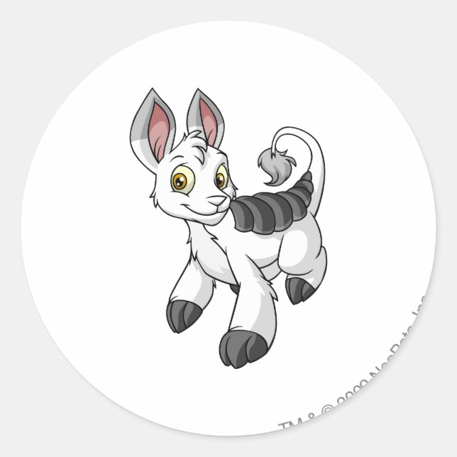 Sticker Rond Blanc de Bori (Devant)