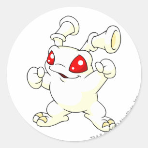 Sticker Rond Blanc de Grundo