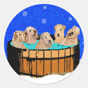 STICKER ROND BLANCHIMENT DANS UN BAIN À REMOUS