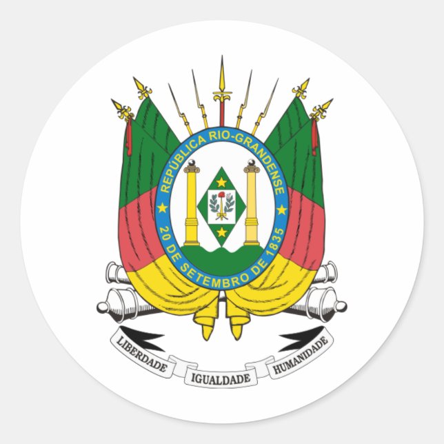 Sticker Rond Blason Rio Grande Do Sul (Devant)