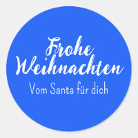 Blau Frohe Weihnachten Joyeux Noël en allemand