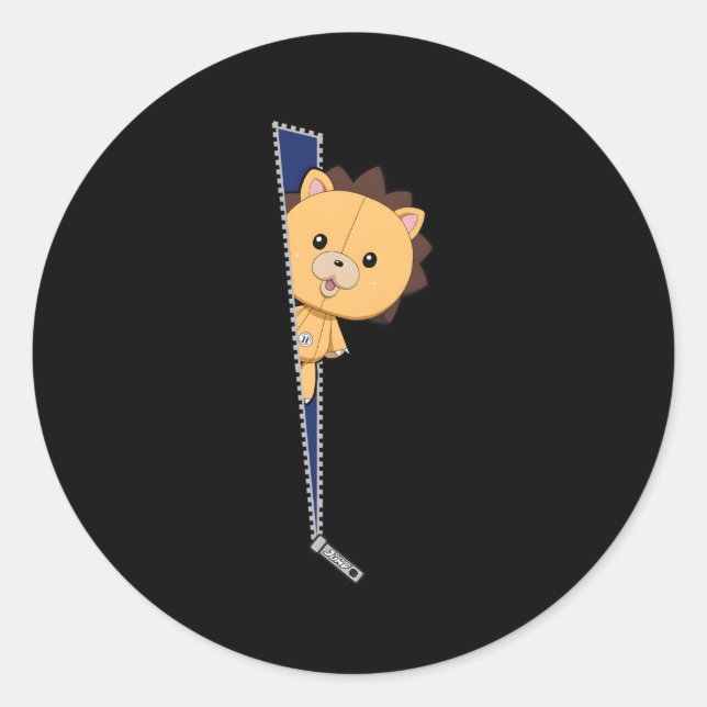 Sticker Rond Bleach Kon Zipper (Devant)