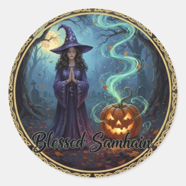 Sticker Rond BlessedSamhain (Devant)