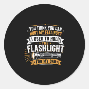 Sticker Rond Blesser les sentiments utilisés pour tenir la lamp