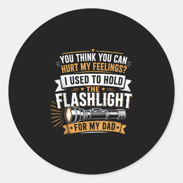 Sticker Rond Blesser les sentiments utilisés pour tenir la lamp (Devant)