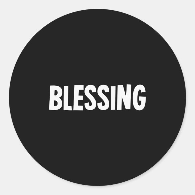 Sticker Rond Blessing In Disguise Funny Halloween Costume Idea  (Devant)