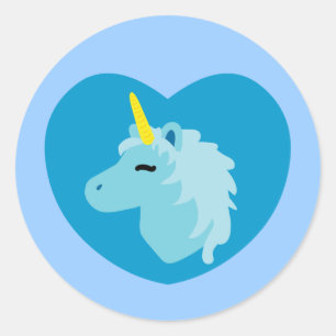 Sticker Rond Bleu