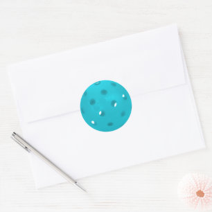 Sticker Rond Bleu Aqua