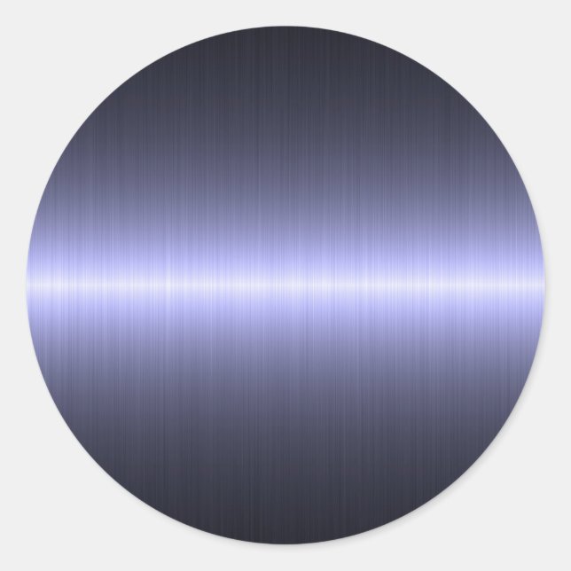 Sticker Rond bleu brossé fort (Devant)