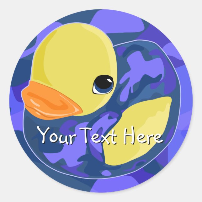 Sticker Rond Bleu Camo Caoutchouc (Devant)