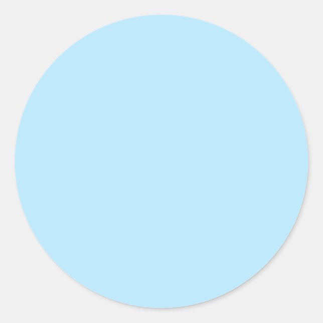 Sticker Rond Bleu ciel clair (Devant)