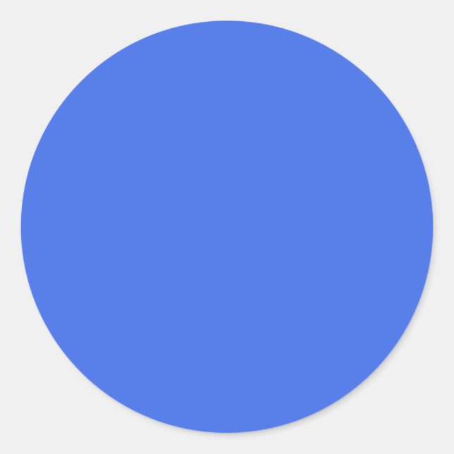 Sticker Rond Bleu (couleur solide) (Devant)