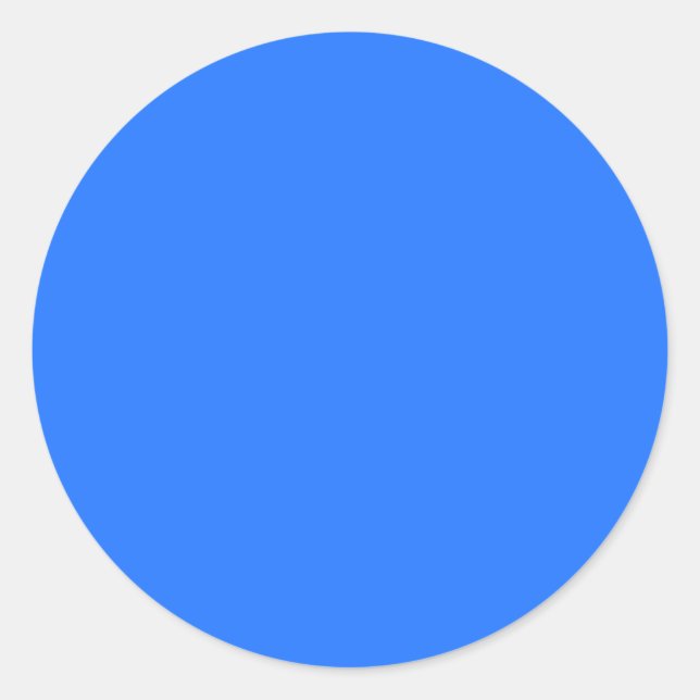 Sticker Rond Bleu (Crayola) (couleur solide) (Devant)