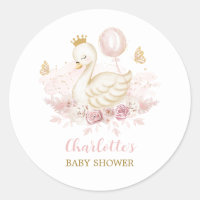 Bleu cygne en or princesse avec ballon et papillon