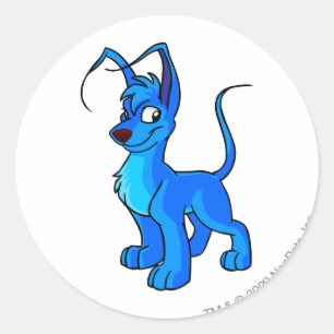 Sticker Rond Bleu de Gelert