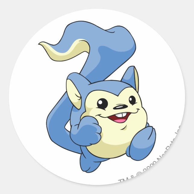 Sticker Rond Bleu de Meerca (Devant)