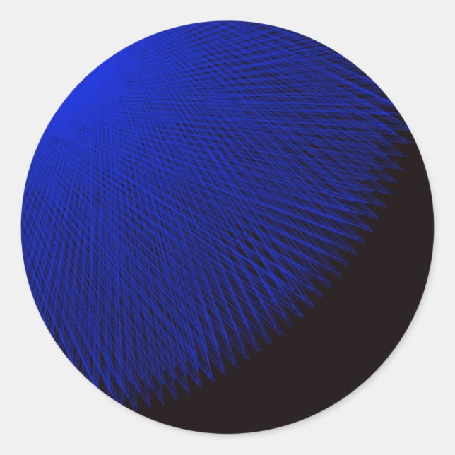 Sticker Rond bleu et noir (Devant)