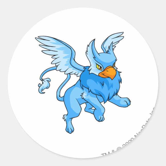 Sticker Rond Bleu Eyrie (Devant)