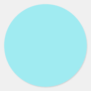Sticker Rond Bleu Glacé