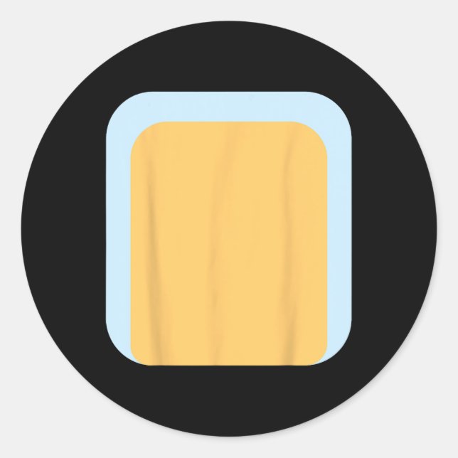 Sticker Rond Bleu Héeler Chien Papa Costume Familial Pour Hallo (Devant)