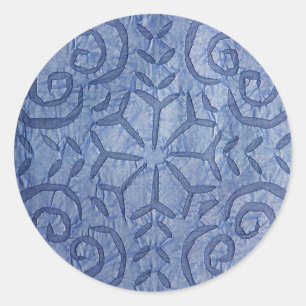 Sticker Rond Bleu inverse de l'Applique #1
