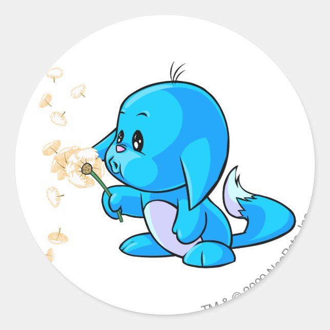 Sticker Rond Bleu Kacheek (Devant)