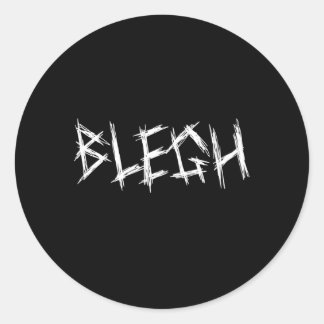 Sticker Rond Bleu Metalcore Vocaliste Djent Deathcore