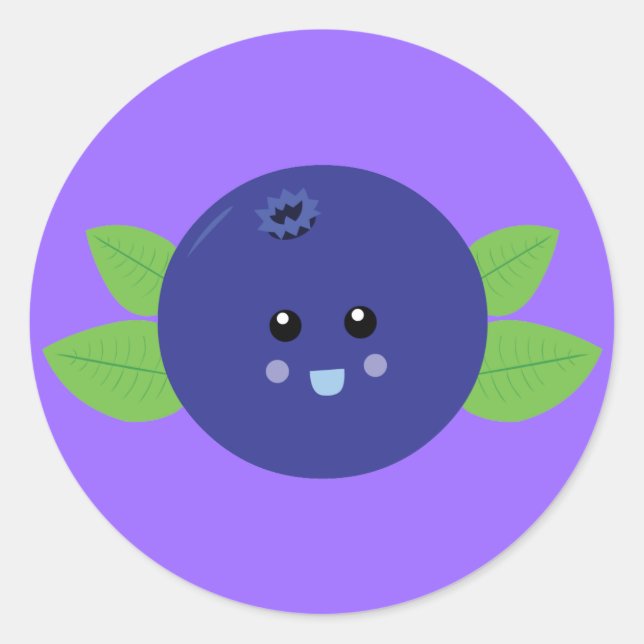 Sticker Rond Bleu mou (Devant)