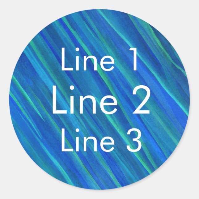 Sticker Rond bleu Saturne (Devant)