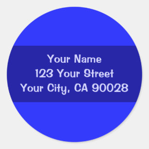 Sticker Rond bleu simple