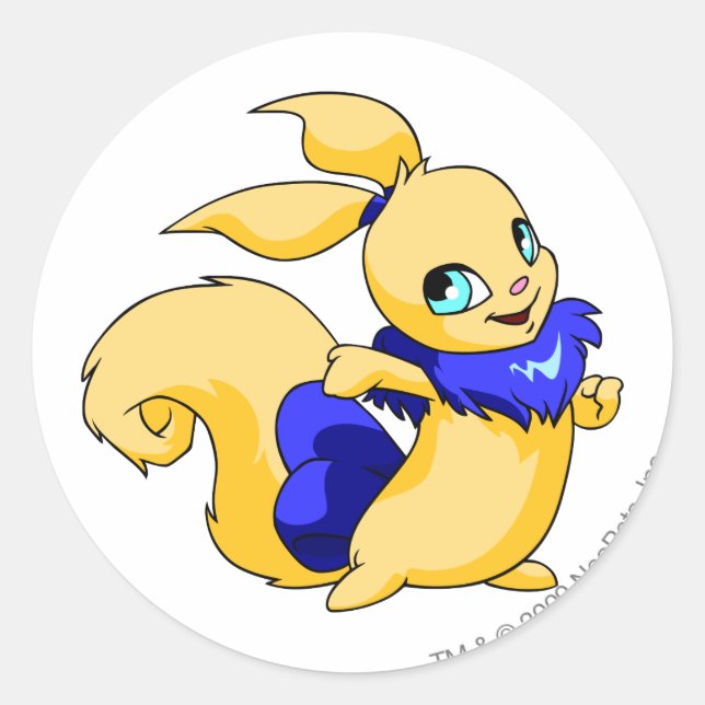 Sticker Rond Bleu Usul (Devant)