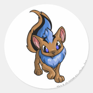 Sticker Rond Bleu Xweetok