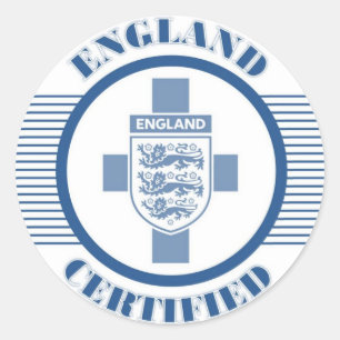 STICKER ROND BLEUE D'ANGLETERRE