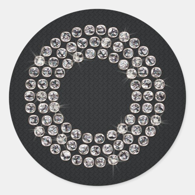 Sticker Rond bling - O (Devant)