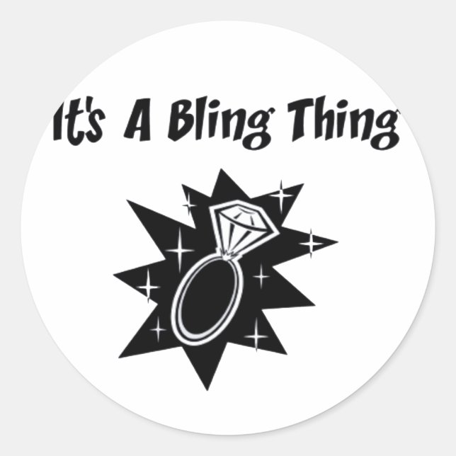 Sticker Rond Bling Thing (Devant)