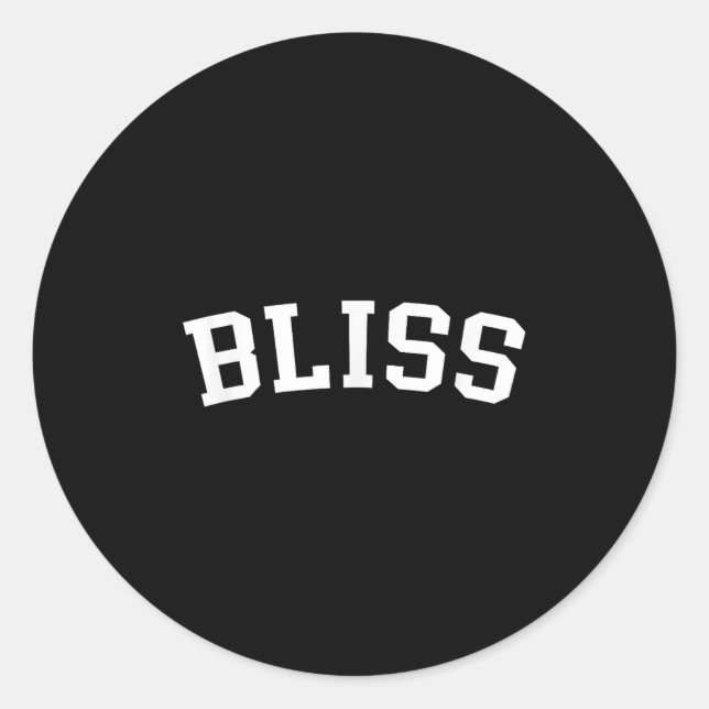 Sticker Rond Bliss (Devant)